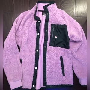 Purple Champion fluffy jacket